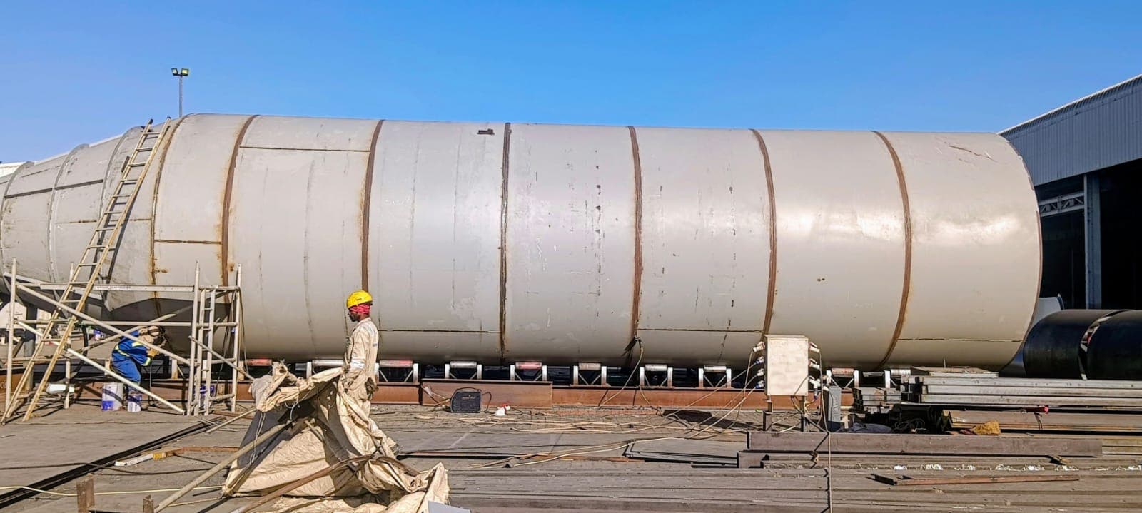 On-site civil and structural work